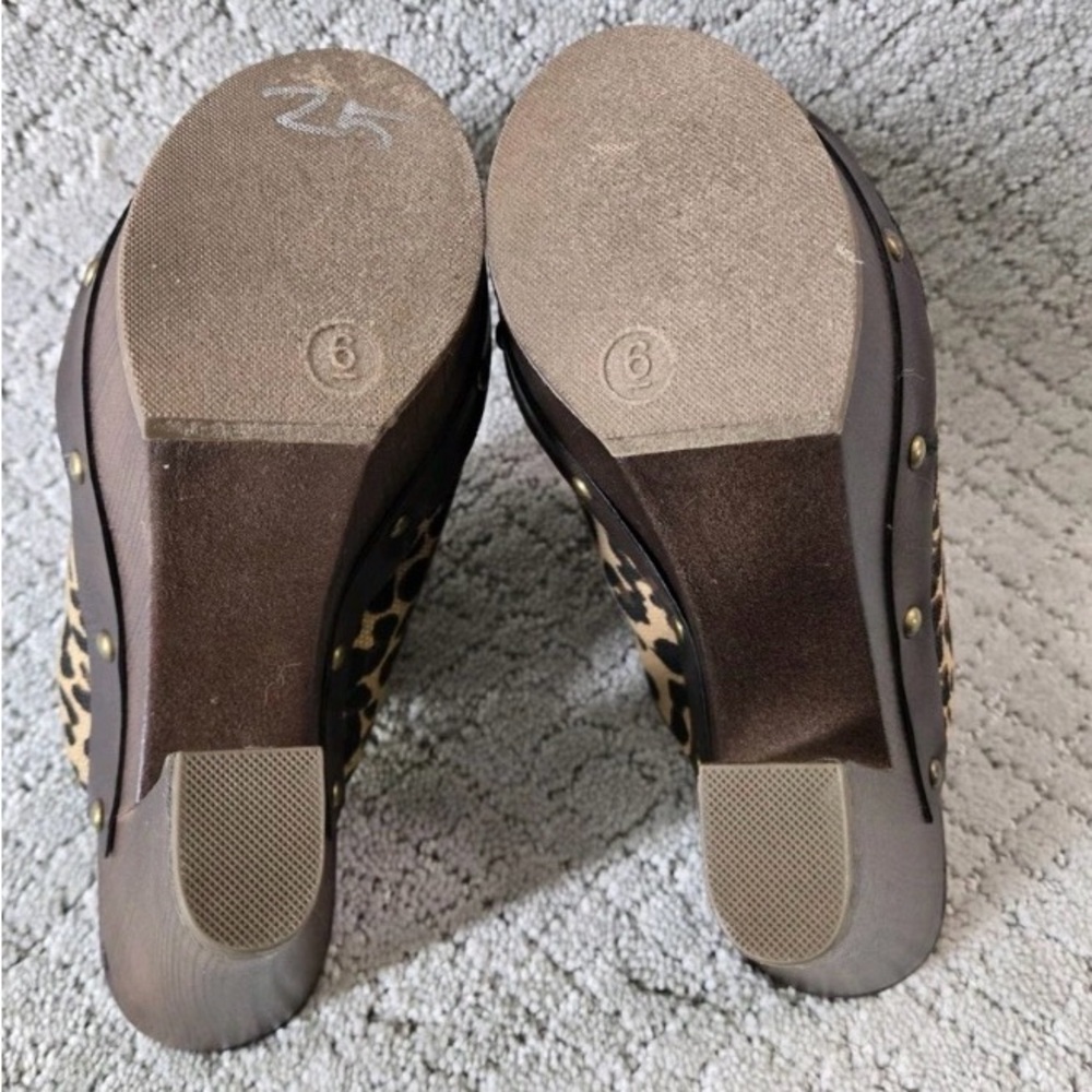 Report Leopard Print Platform Mules - image 2